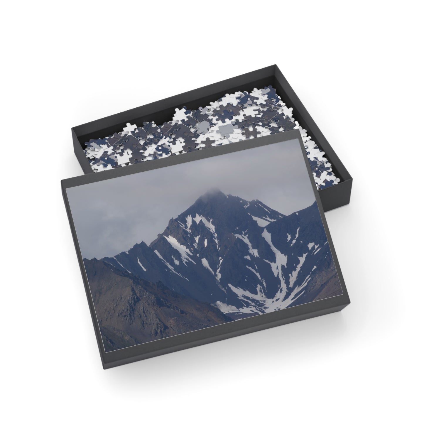 Mountain Peak Photography Puzzle — Scenic Snowy Summit Jigsaw (96/252/500/1000 pcs)