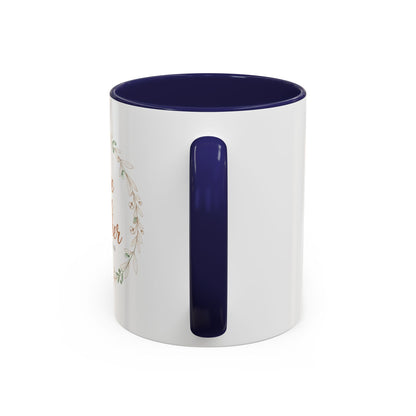 Love One Another Romans 12:10 Coffee Mug | Floral Scripture Wreath