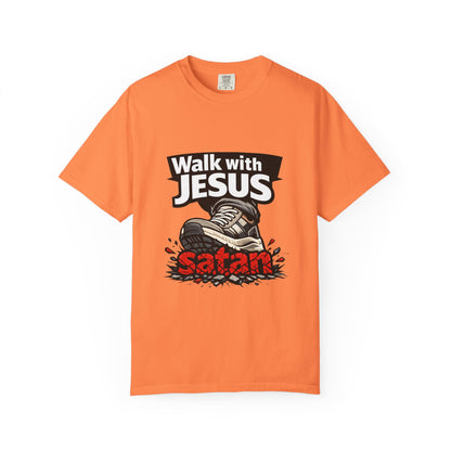 Walk with Jesus sneaker graphic T-shirt | Christian faith tee