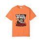 Walk with Jesus sneaker graphic T-shirt | Christian faith tee