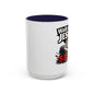 Walk with Jesus Coffee Mug — 'Walk with Jesus, Satan' Inspirational Christian Accent Mug