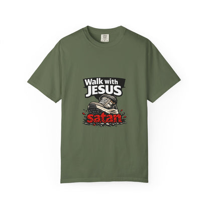 Walk with Jesus sneaker graphic T-shirt | Christian faith tee