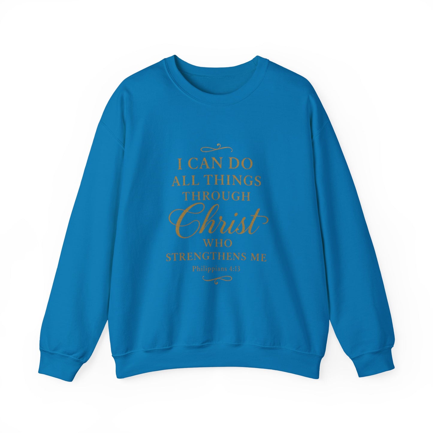 I can do all things Inspirational Unisex Heavy Blend™ Crewneck Sweatshirt