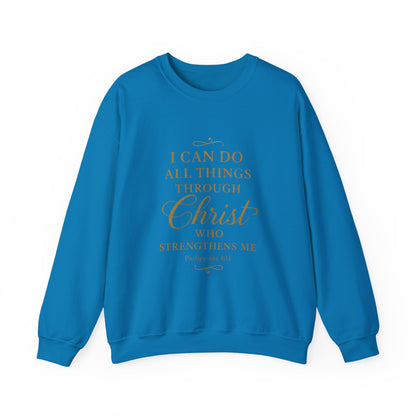 I can do all things Inspirational Unisex Heavy Blend™ Crewneck Sweatshirt