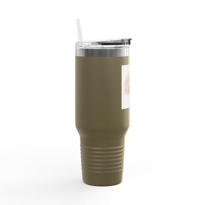 40oz Insulated Travel Mug — Faith Floral Design (Built on Faith)