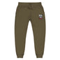 Embroidered Cozy Fleece Sweatpants — Minimal White Joggers