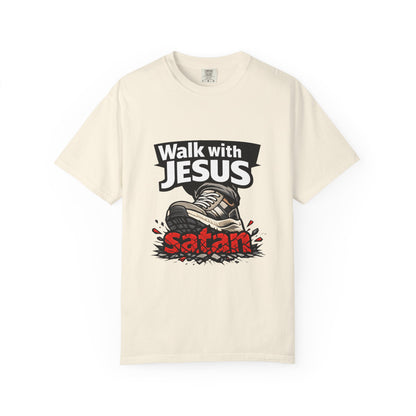 Walk with Jesus sneaker graphic T-shirt | Christian faith tee