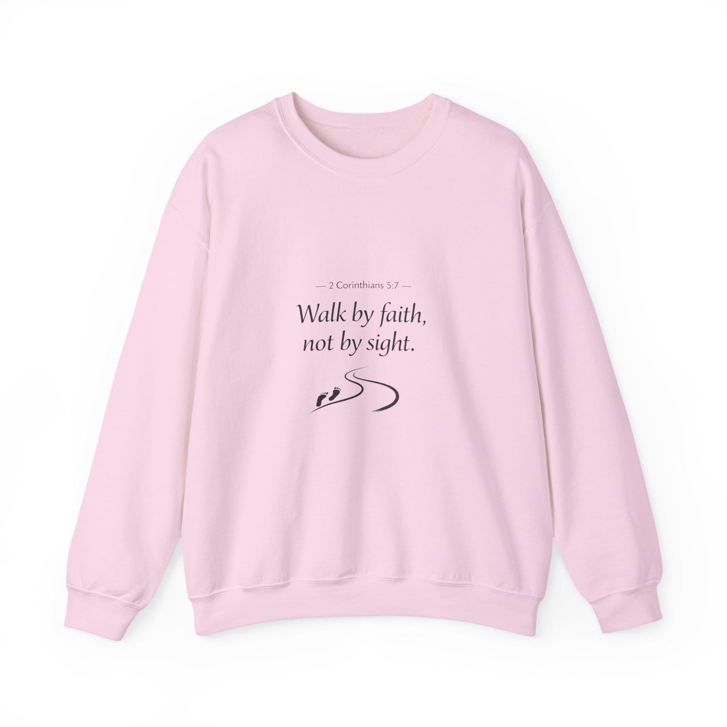 Walk in Faith Inspirational Unisex Heavy Blend™ Crewneck Sweatshirt