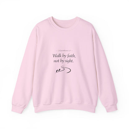 Walk in Faith Inspirational Unisex Heavy Blend™ Crewneck Sweatshirt