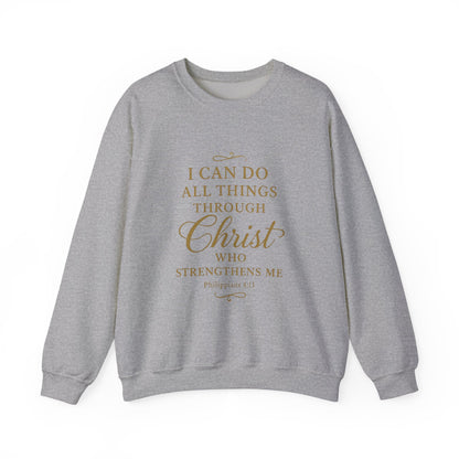 I can do all things Inspirational Unisex Heavy Blend™ Crewneck Sweatshirt