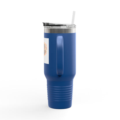 40oz Insulated Travel Mug — Faith Floral Design (Built on Faith)