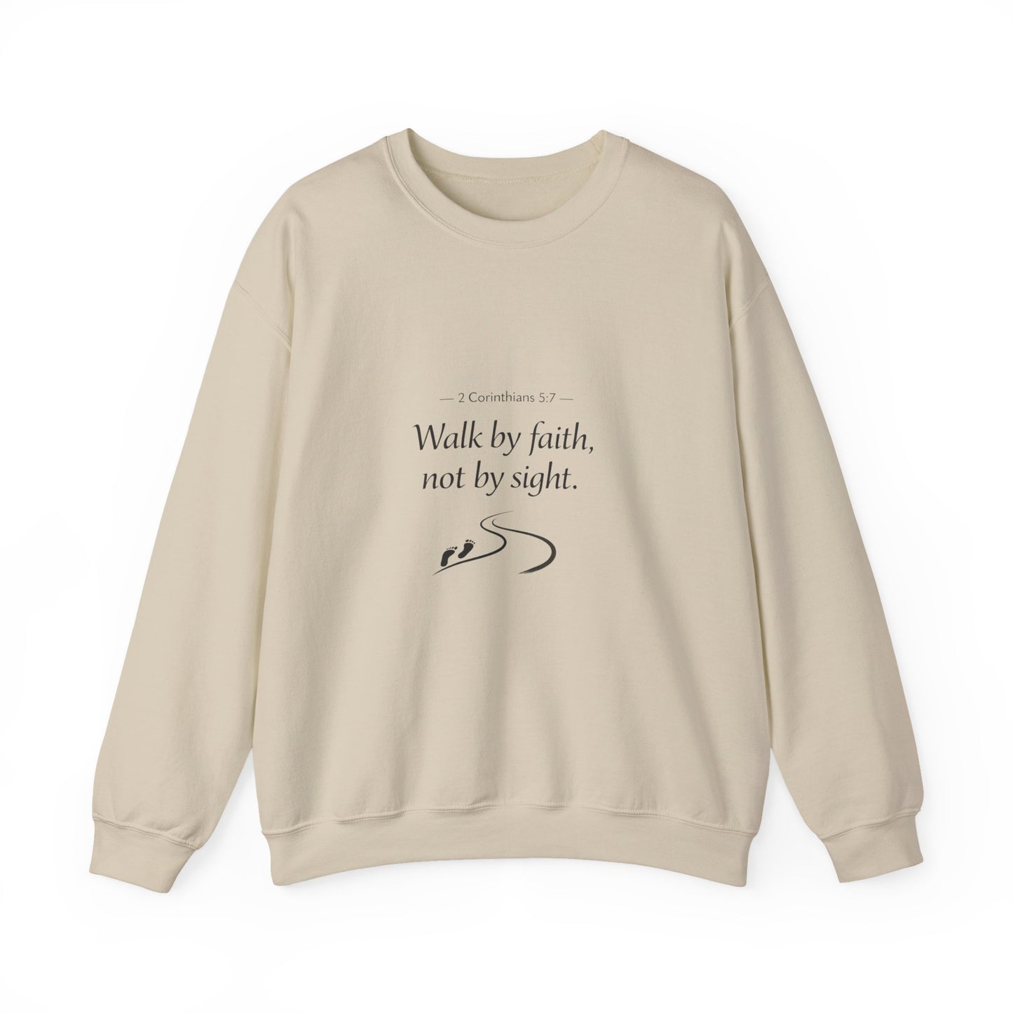 Walk in Faith Inspirational Unisex Heavy Blend™ Crewneck Sweatshirt