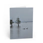 Greeting Card — Tranquil Lake Scene with Geese | Sympathy, Thinking of You, Nature Note Card