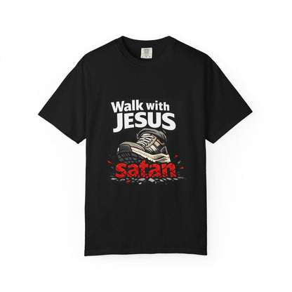 Walk with Jesus sneaker graphic T-shirt | Christian faith tee