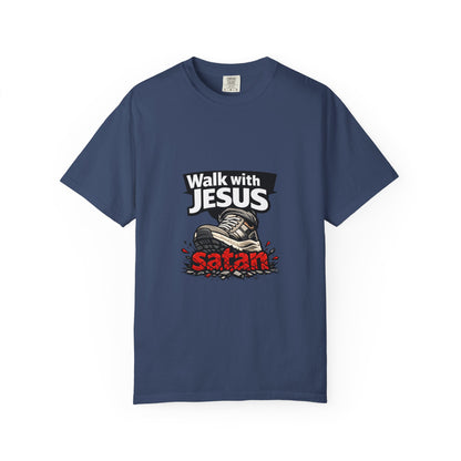 Walk with Jesus sneaker graphic T-shirt | Christian faith tee