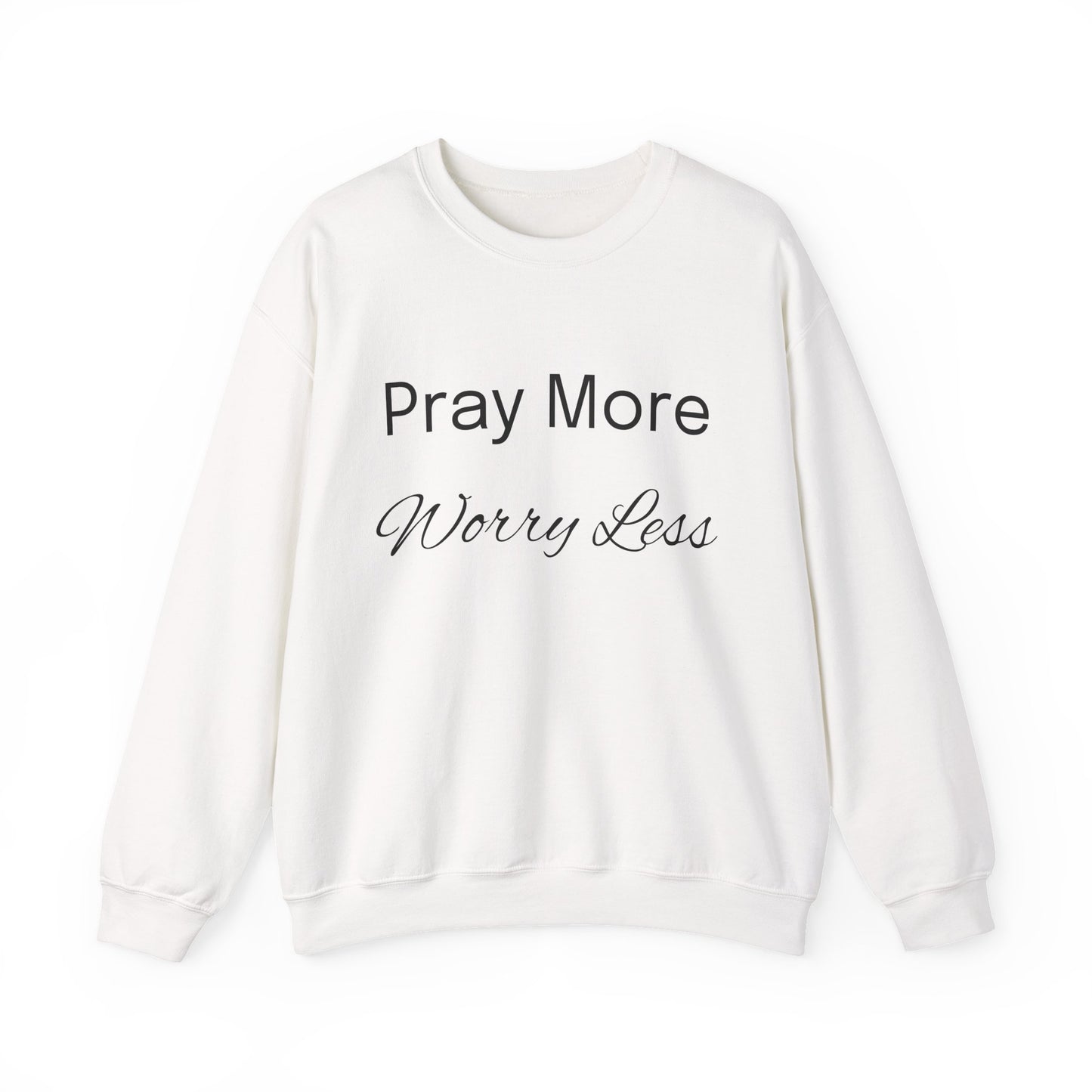 Pray More Light Colors Unisex Heavy Blend™ Crewneck Sweatshirt