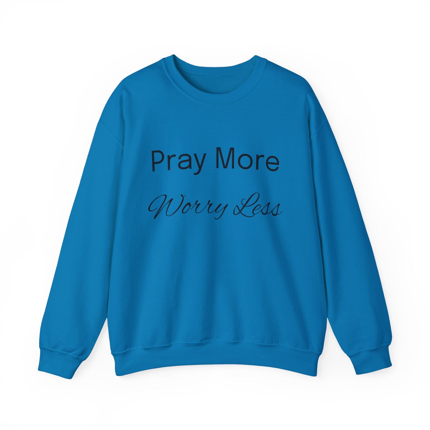 Pray More Light Colors Unisex Heavy Blend™ Crewneck Sweatshirt