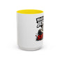 Walk with Jesus Coffee Mug — 'Walk with Jesus, Satan' Inspirational Christian Accent Mug