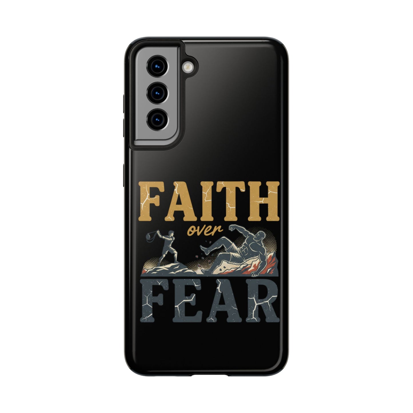 Faith Over Fear Tough Phone Case — Inspirational Christian Protective Phone Cover