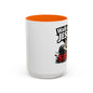 Walk with Jesus Coffee Mug — 'Walk with Jesus, Satan' Inspirational Christian Accent Mug