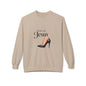 Walk with Jesus high heel graphic Sweatshirt | Christian faith design