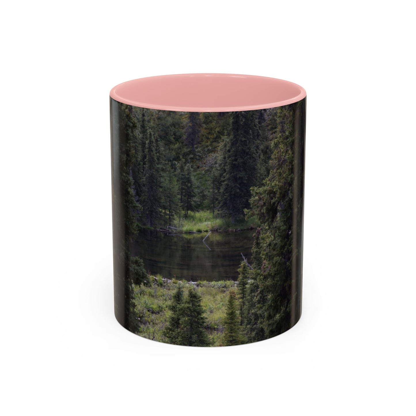 Forest River Accent Coffee Mug — Nature Landscape Ceramic Coffee Cup (11/15 oz)