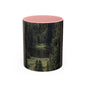 Forest River Accent Coffee Mug — Nature Landscape Ceramic Coffee Cup (11/15 oz)