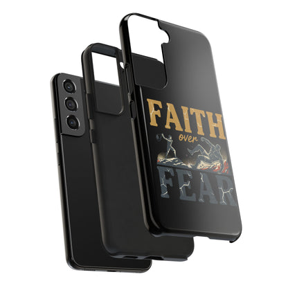 Faith Over Fear Tough Phone Case — Inspirational Christian Protective Phone Cover