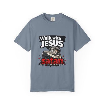 Walk with Jesus sneaker graphic T-shirt | Christian faith tee