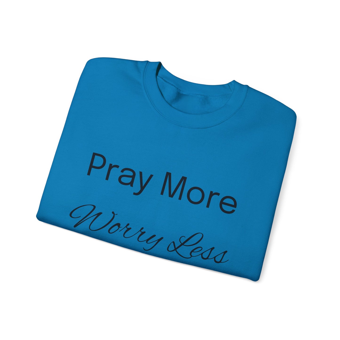 Pray More Light Colors Unisex Heavy Blend™ Crewneck Sweatshirt