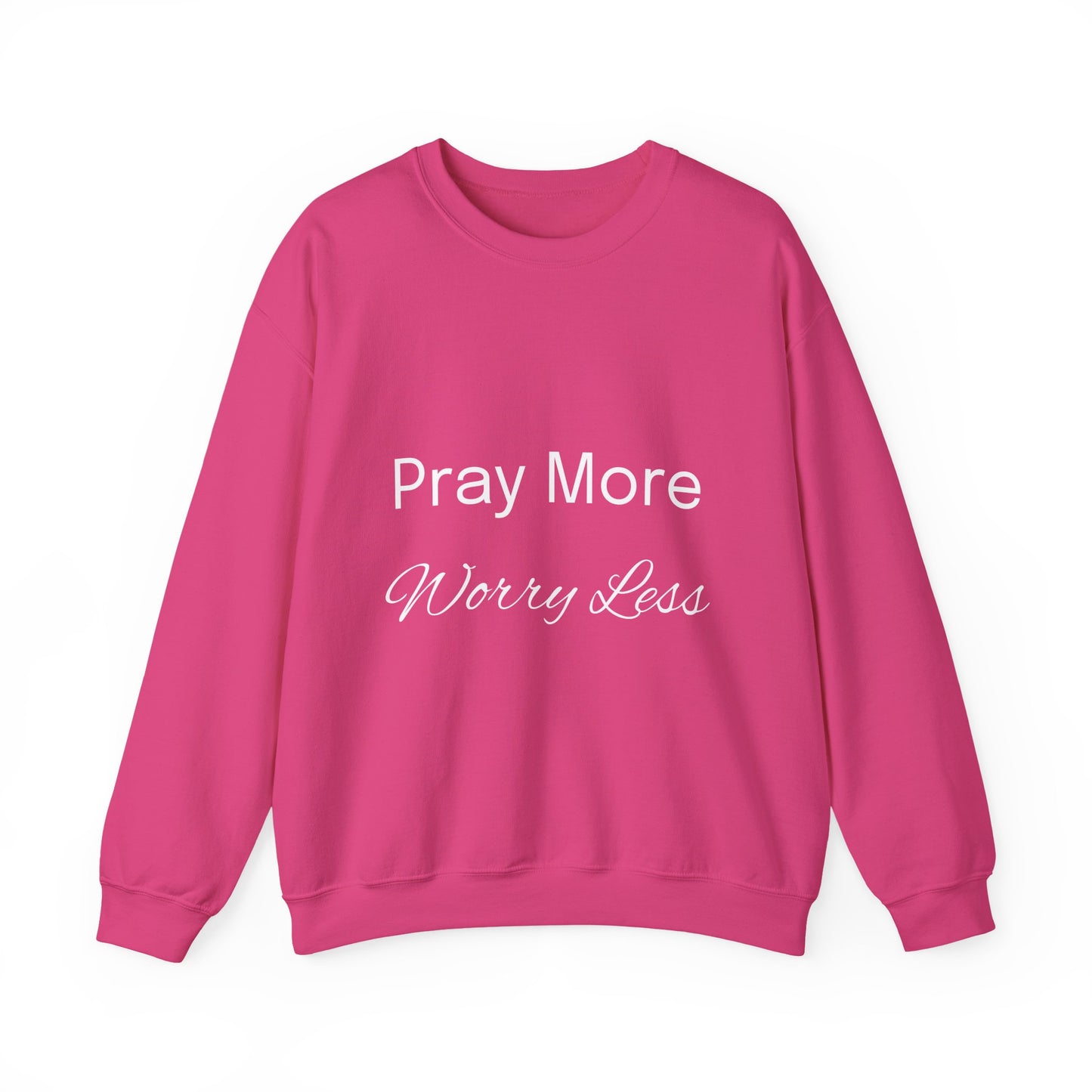 Pray More Dark Colors Unisex Heavy Blend™ Crewneck Sweatshirt