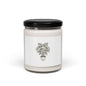 Fine Line Potted Plant Candle, Moody Botanical Art | Herbarium Style Soy