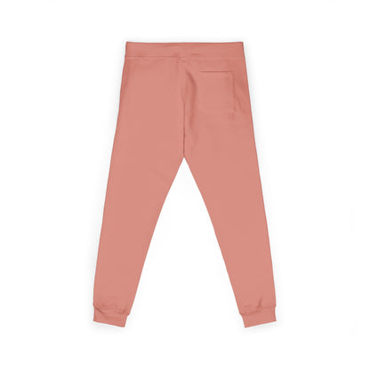 Embroidered Cozy Fleece Sweatpants — Minimal White Joggers