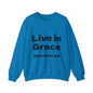 Live in Grace Inspirational Unisex Heavy Blend™ Crewneck Sweatshirt