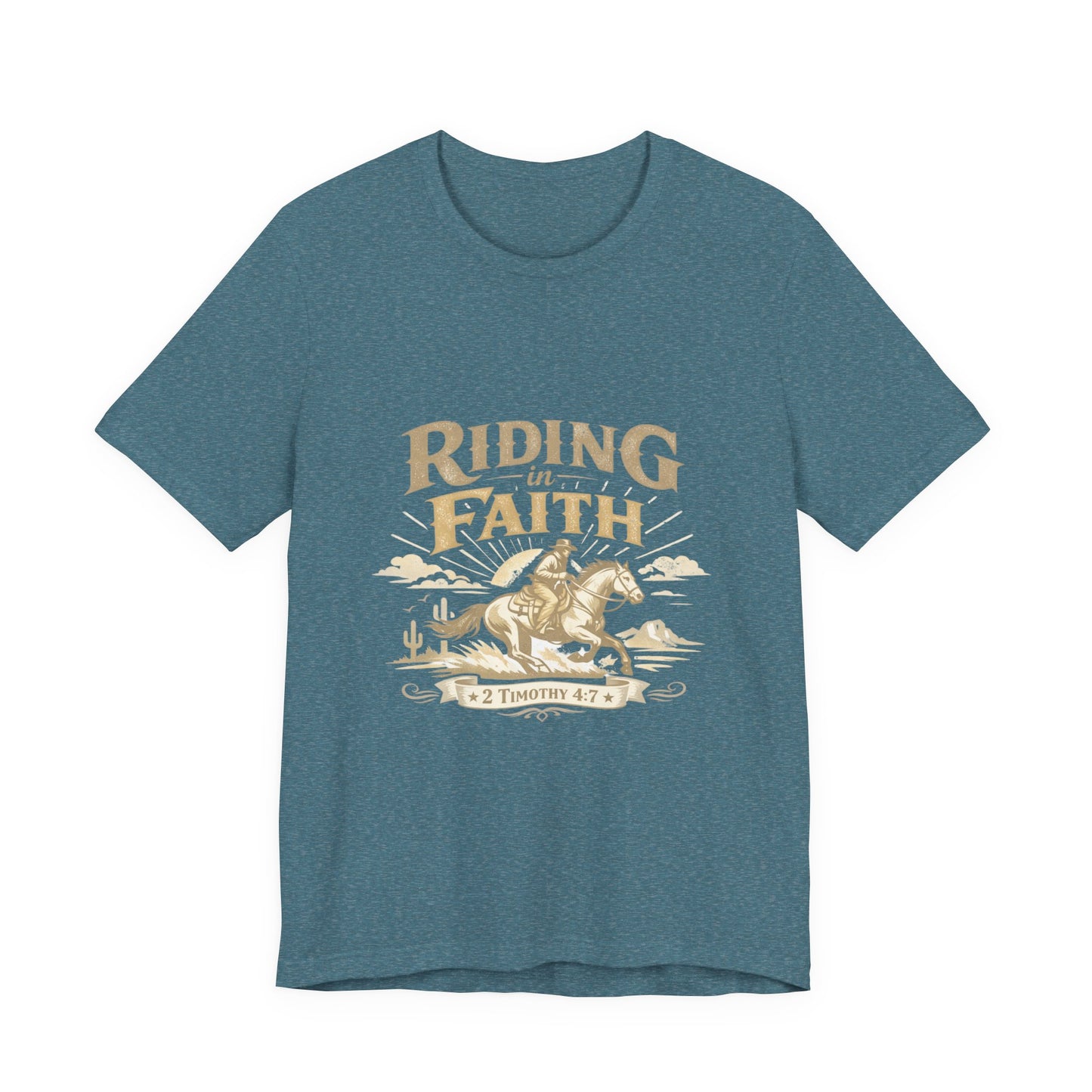 We walk by faith not by sight -  T-Shirt