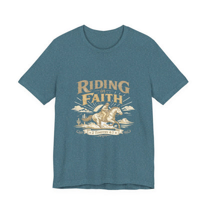 We walk by faith not by sight -  T-Shirt