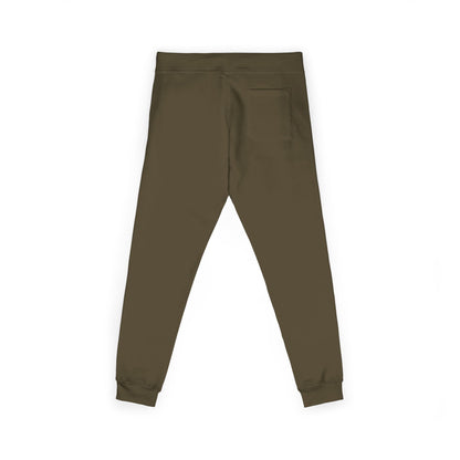 Embroidered Cozy Fleece Sweatpants — Minimal White Joggers