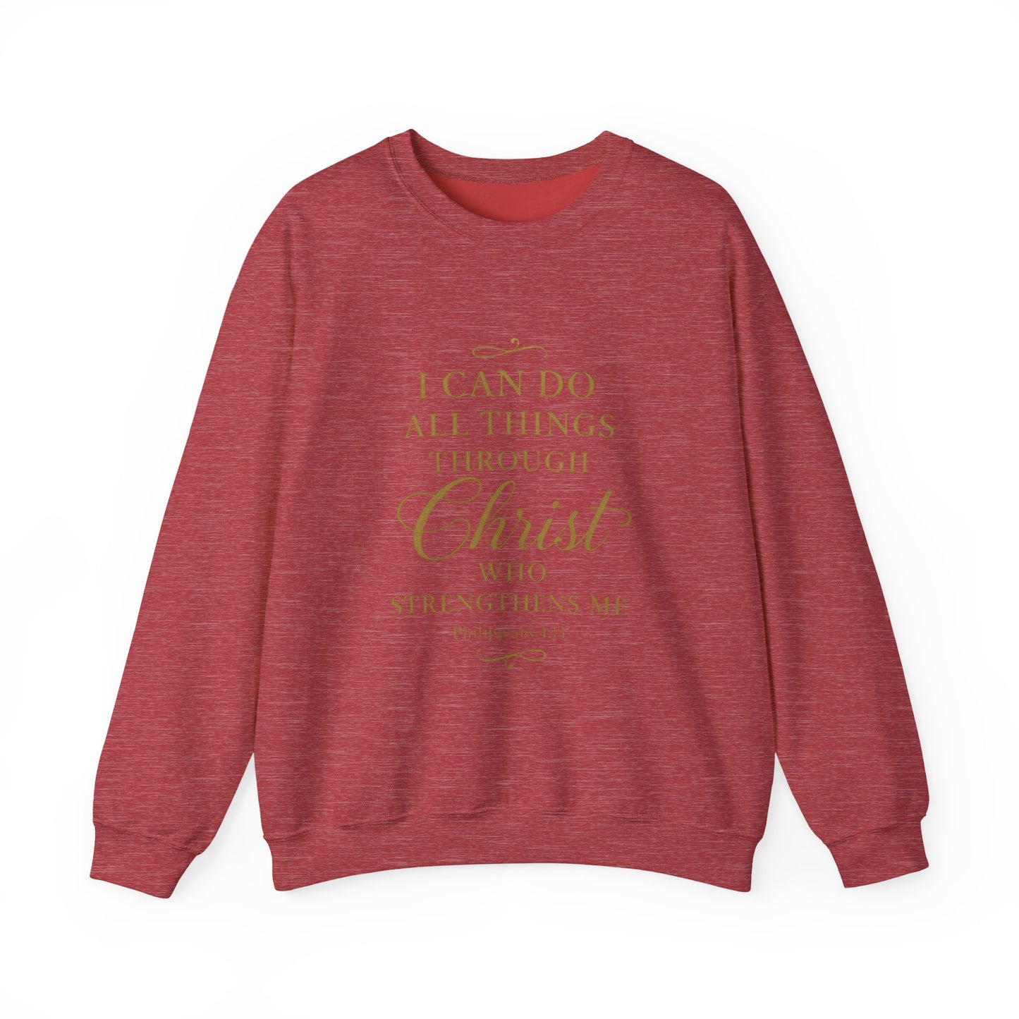 I can do all things Inspirational Unisex Heavy Blend™ Crewneck Sweatshirt
