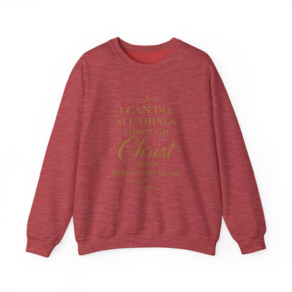 I can do all things Inspirational Unisex Heavy Blend™ Crewneck Sweatshirt
