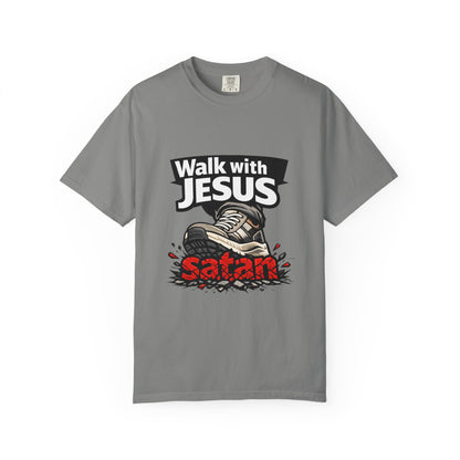 Walk with Jesus sneaker graphic T-shirt | Christian faith tee
