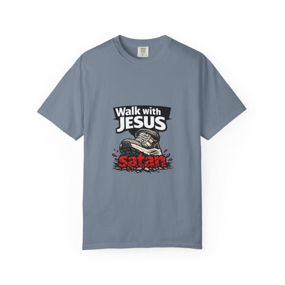 Walk with Jesus sneaker graphic T-shirt | Christian faith tee