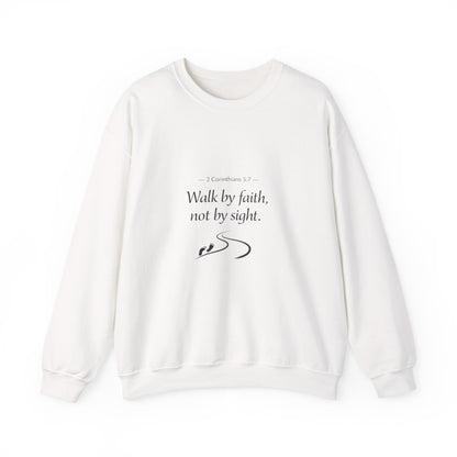 Walk in Faith Inspirational Unisex Heavy Blend™ Crewneck Sweatshirt