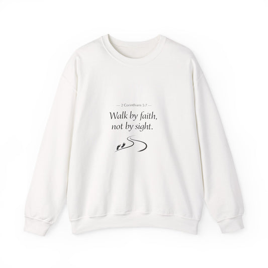 Walk in Faith Inspirational Unisex Heavy Blend™ Crewneck Sweatshirt