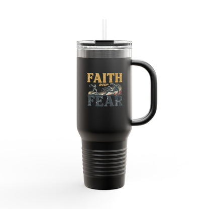 Faith Over Fear 40oz Insulated Travel Mug