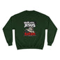 Walk with Jesus Dark Colors Graphic Crewneck (Anti-Satan Design)