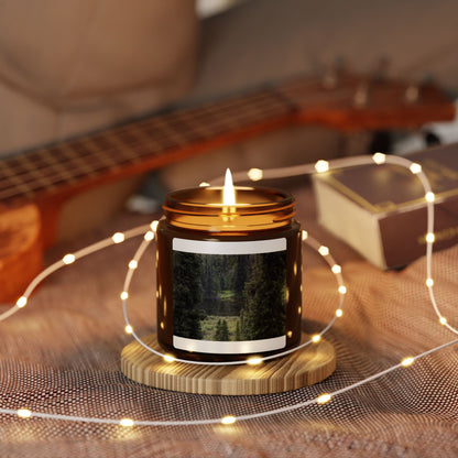 Amber Jar Soy Candle — Forest Scented Aromatic Candle (Multiple Sizes)