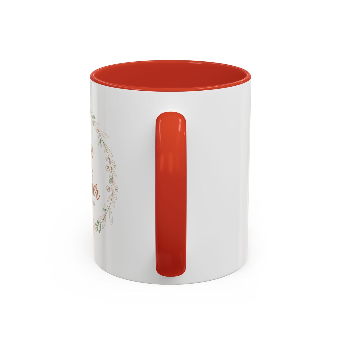 Love One Another Romans 12:10 Coffee Mug | Floral Scripture Wreath