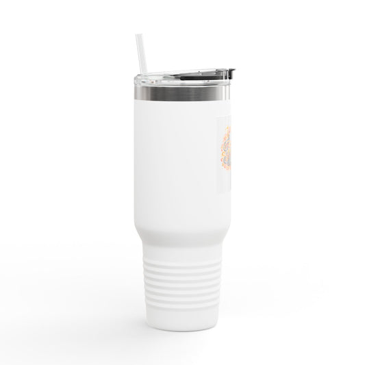 40oz Insulated Travel Mug — Faith Floral Design (Built on Faith)