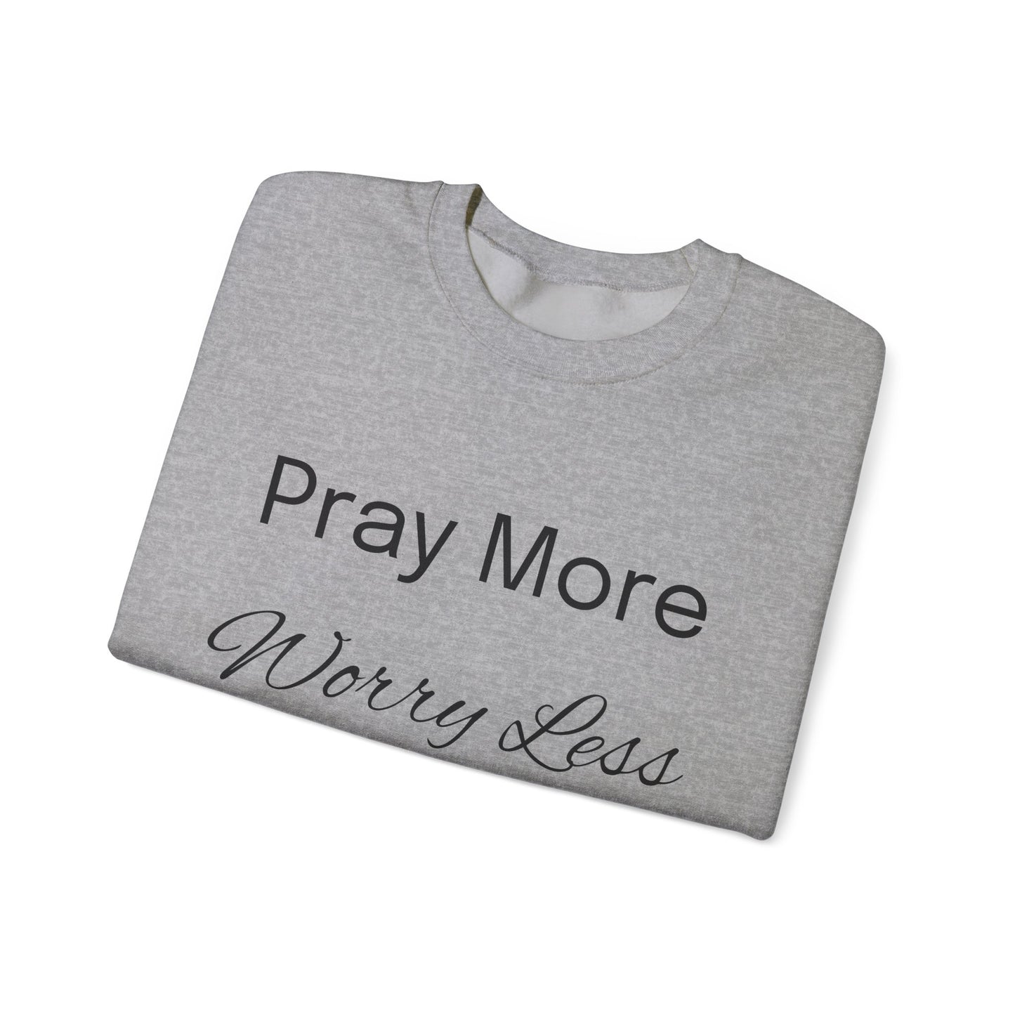 Pray More Light Colors Unisex Heavy Blend™ Crewneck Sweatshirt