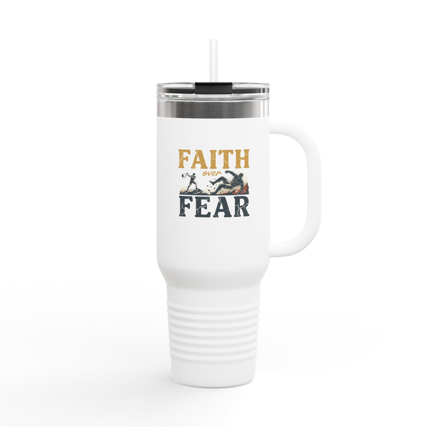 Faith Over Fear 40oz Insulated Travel Mug